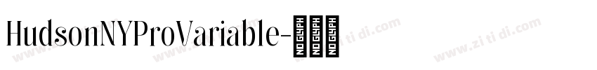 HudsonNYProVariable字体转换 HudsonNYProVariable字体转换
