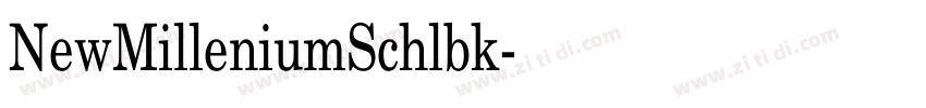 NewMilleniumSchlbk字体转换
