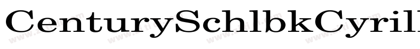 CenturySchlbkCyrillB字体转换