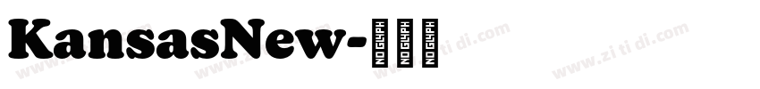KansasNew字体转换