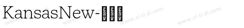 KansasNew字体转换