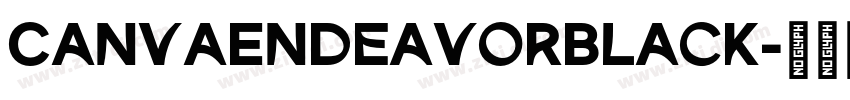 CanvaEndeavorBlack字体转换