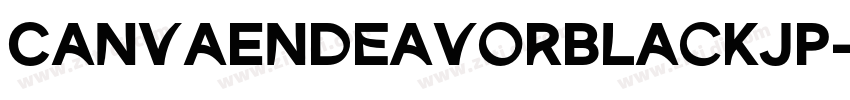 CanvaEndeavorBlackJP字体转换