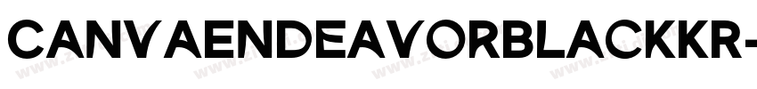 CanvaEndeavorBlackKR字体转换