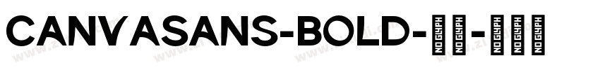 CanvaSans-Bold-粗体字体转换
