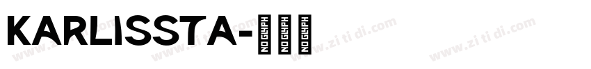 Karlissta字体转换