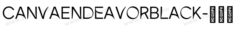 CanvaEndeavorBlack字体转换