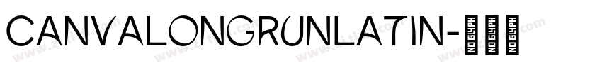 CanvaLongrunLatin字体转换