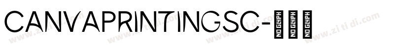 CanvaPrintingSC字体转换