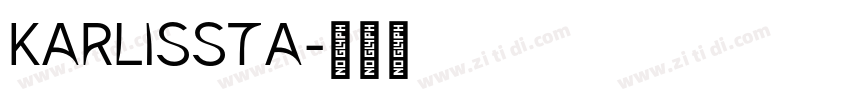 Karlissta字体转换