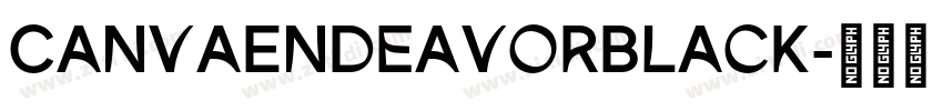 CanvaEndeavorBlack字体转换