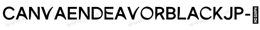 CanvaEndeavorBlackJP字体转换