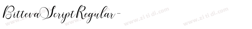 BittevaScriptRegular字体转换 BittevaScriptRegular字体转换