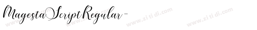 MagestaScriptRegular字体转换 MagestaScriptRegular字体转换