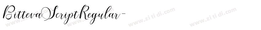 BittevaScriptRegular字体转换 BittevaScriptRegular字体转换