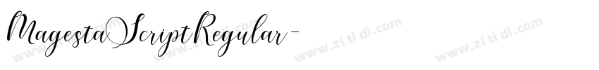 MagestaScriptRegular字体转换 MagestaScriptRegular字体转换