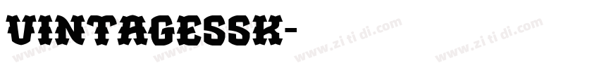 VintageSSK字体转换