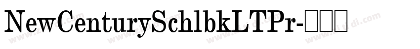NewCenturySchlbkLTPr字体转换