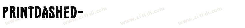 printdashed字体转换