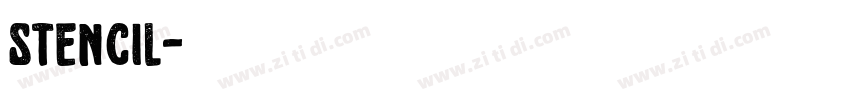 Stencil字体转换