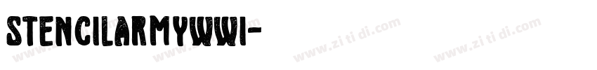 stencilArmyWWI字体转换