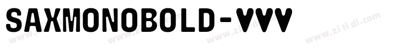 saxMonoBold字体转换