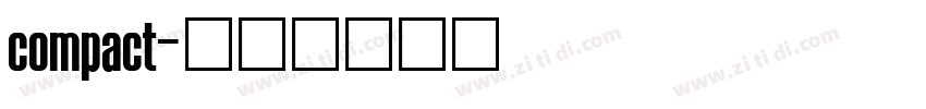 compact字体转换