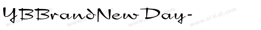 YBBrandNewDay字体转换