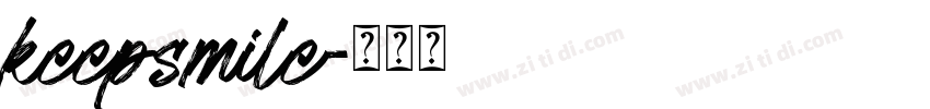keepsmile字体转换
