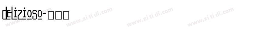 delizioso字体转换