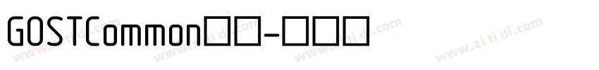 GOSTCommon字体字体转换
