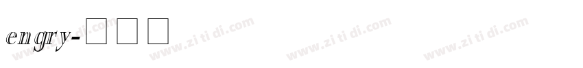 engry字体转换