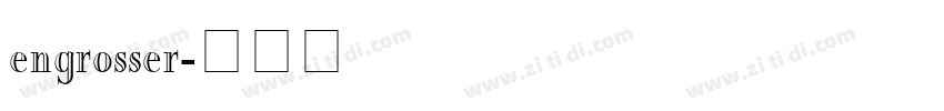 engrosser字体转换