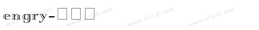 engry字体转换