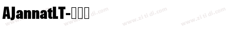 AJannatLT字体转换