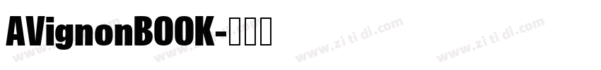 AVignonBOOK字体转换