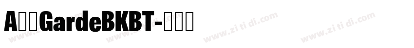 A半天GardeBKBT字体转换