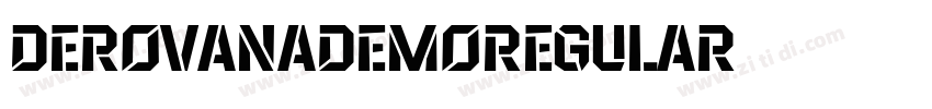 DerovanaDemoRegular字体转换
