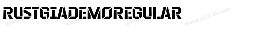 RustgiaDemoRegular字体转换