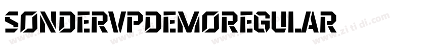 SonderVPDemoRegular字体转换 SonderVPDemoRegular字体转换