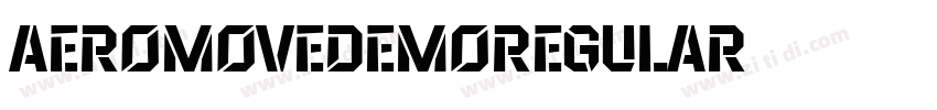 AeromoveDemoRegular字体转换