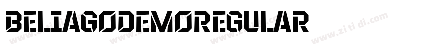 BeliagoDemoRegular字体转换