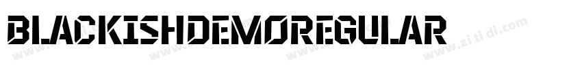 BlackishDemoRegular字体转换