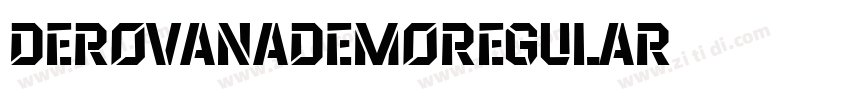 DerovanaDemoRegular字体转换