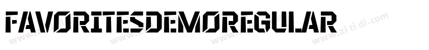 FavoriteSDemoRegular字体转换