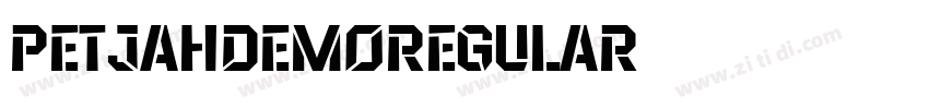PetjahDemoRegular字体转换 PetjahDemoRegular字体转换