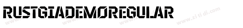 RustgiaDemoRegular字体转换