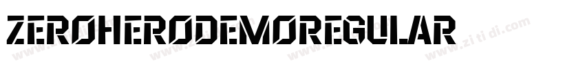 ZeroheroDemoRegular字体转换