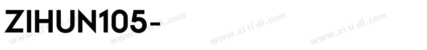 ZIHUN105字体转换