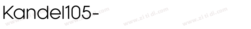 Kandel105字体转换